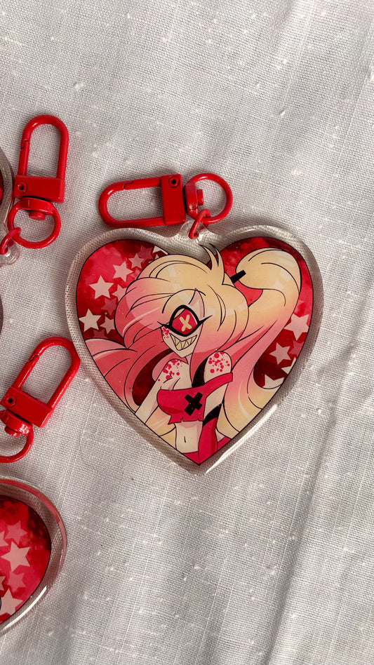 Hazbin Cherri Keychain