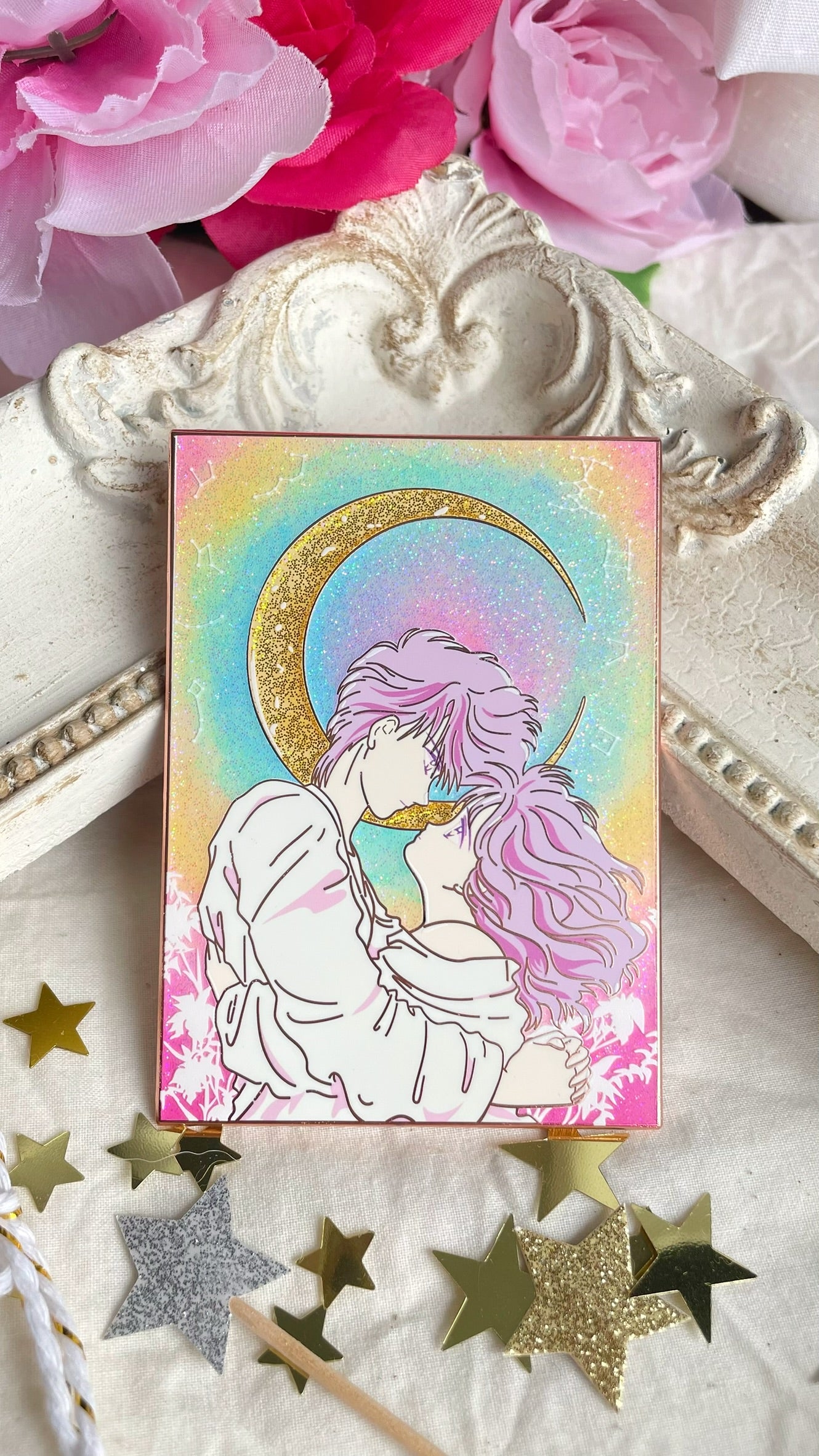 Moonlit Celestial Lovers
