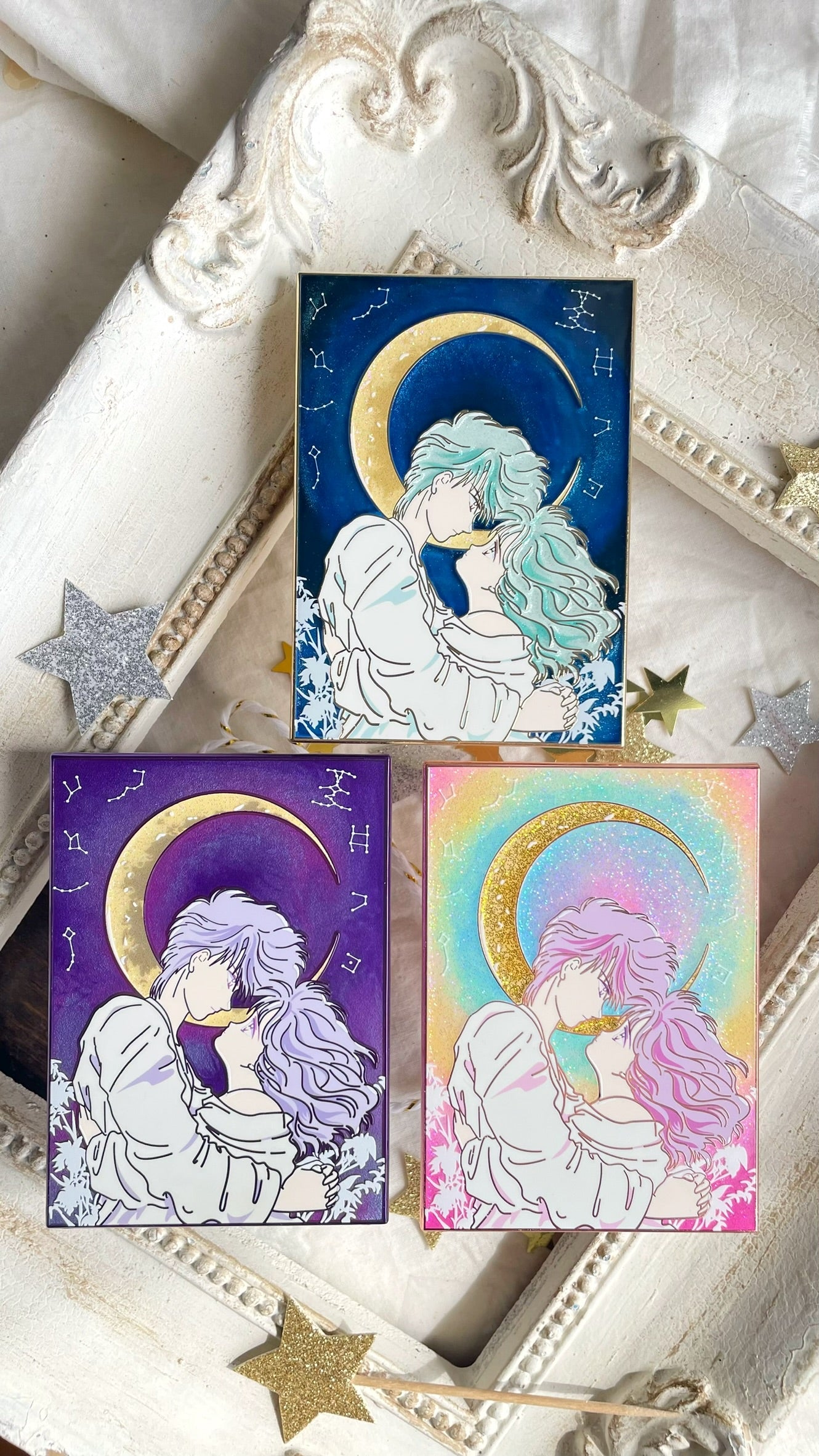 Moonlit Celestial Lovers