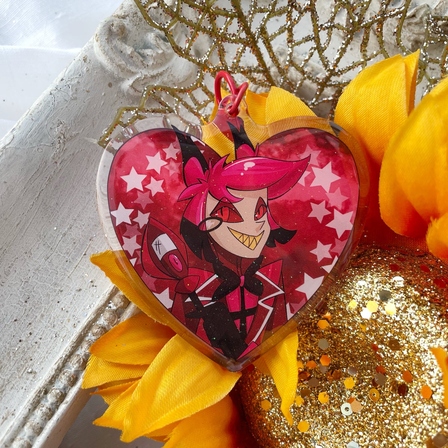 Hazbin Alastor Keychain