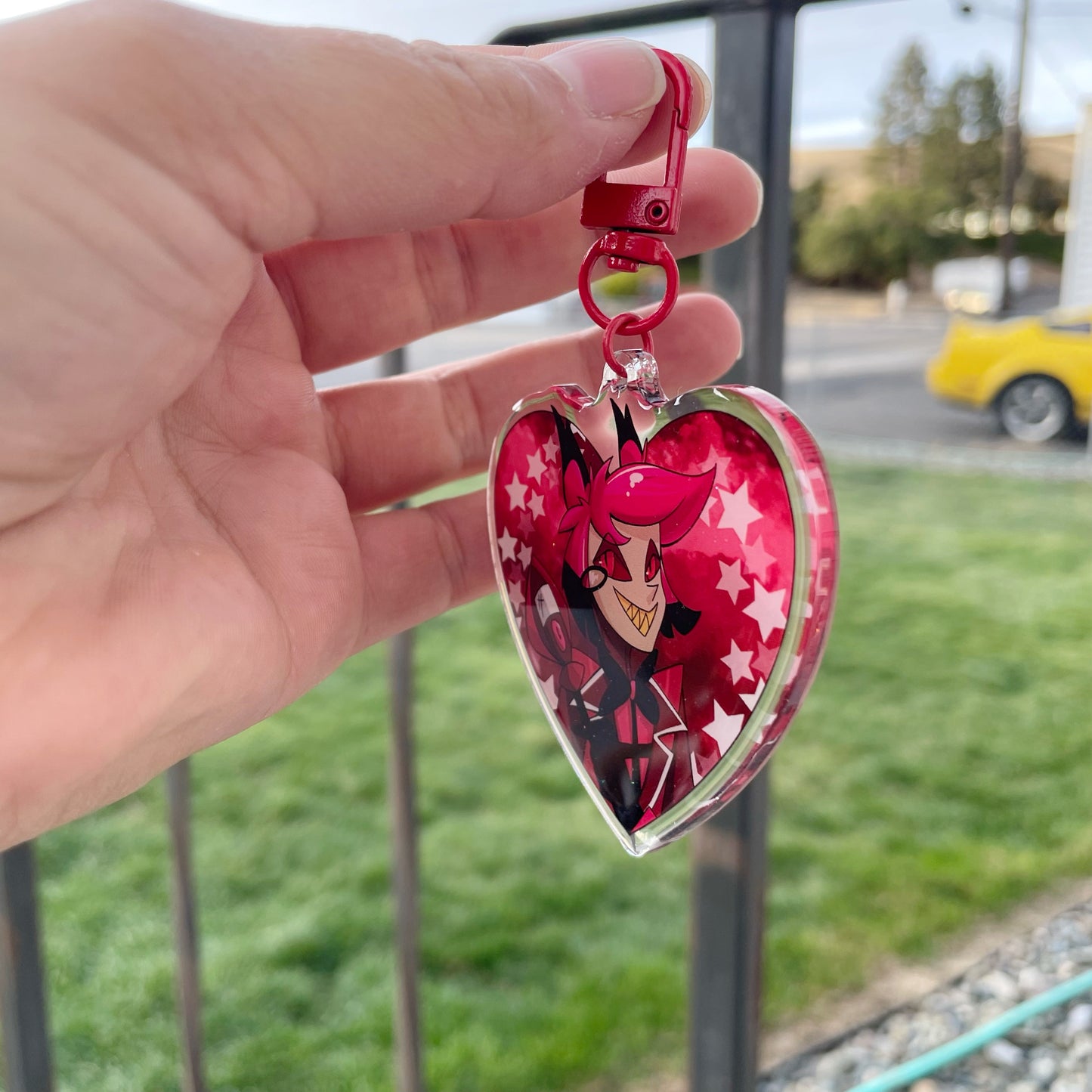 Hazbin Alastor Keychain