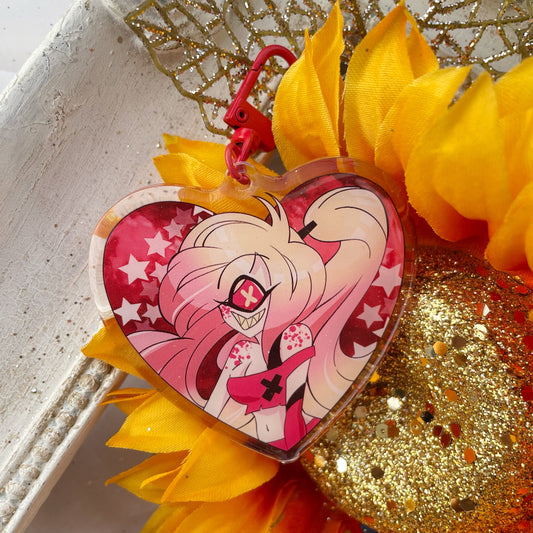 Hazbin Cherri Keychain