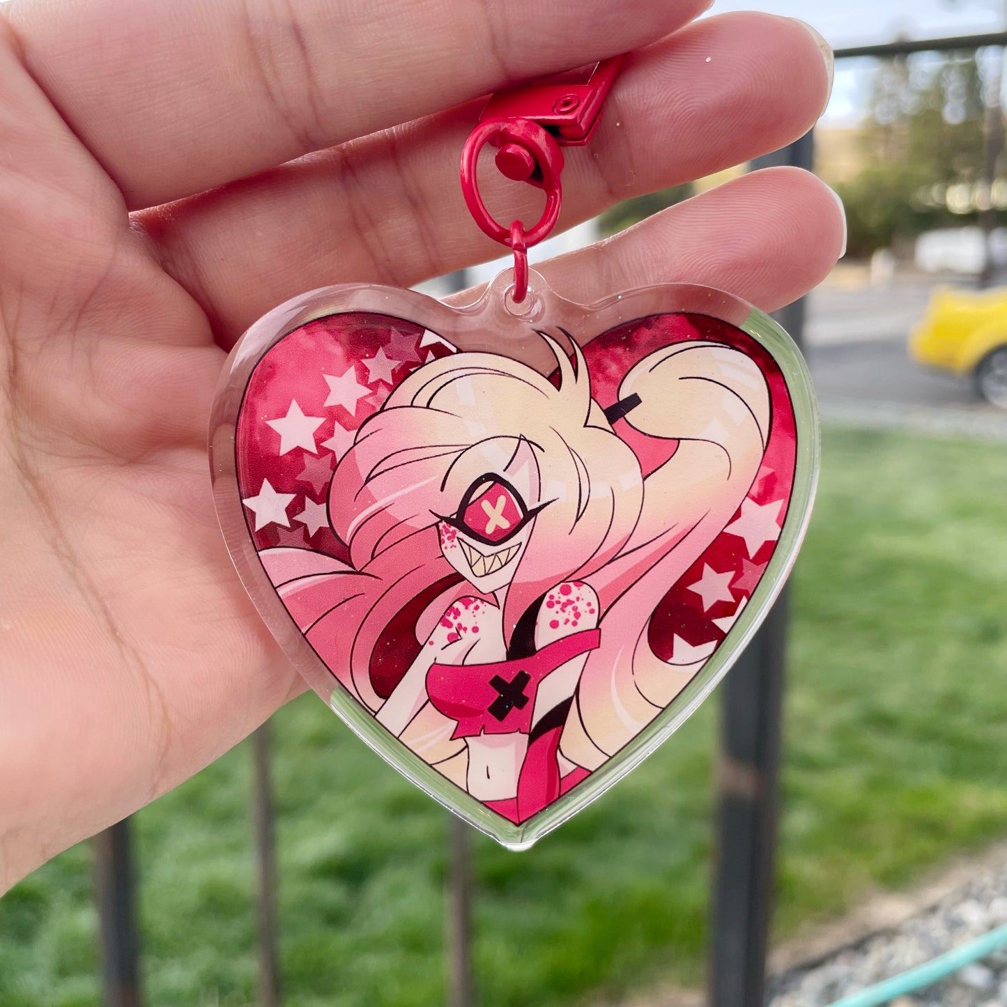 Hazbin Cherri Keychain