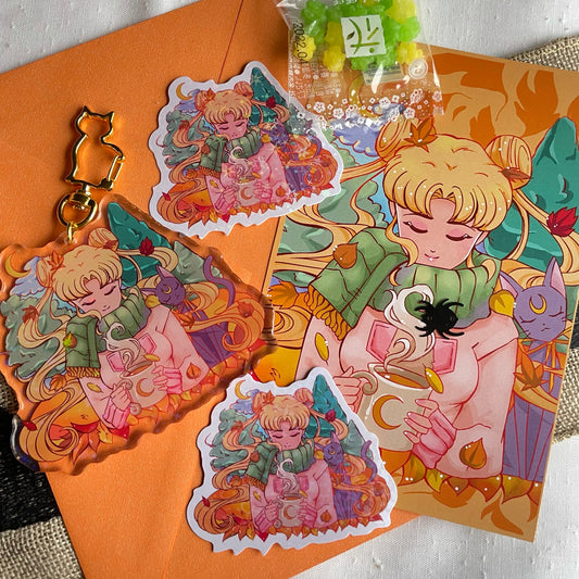 Autumn Usagi Keychain