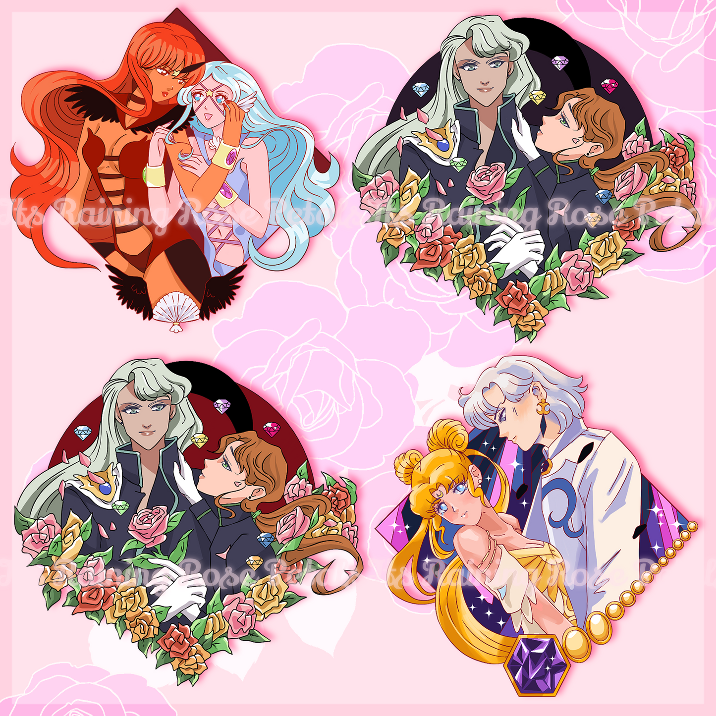 Sticker Catalogue Pg. 17: Nightmare Romance Villains