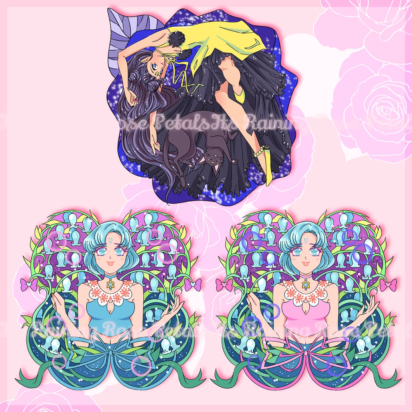 Sticker Catalogue Pg. 1: Luna, Ami