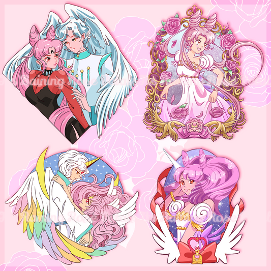 Sticker Catalogue Pg. 28: Pink-Haired Princess