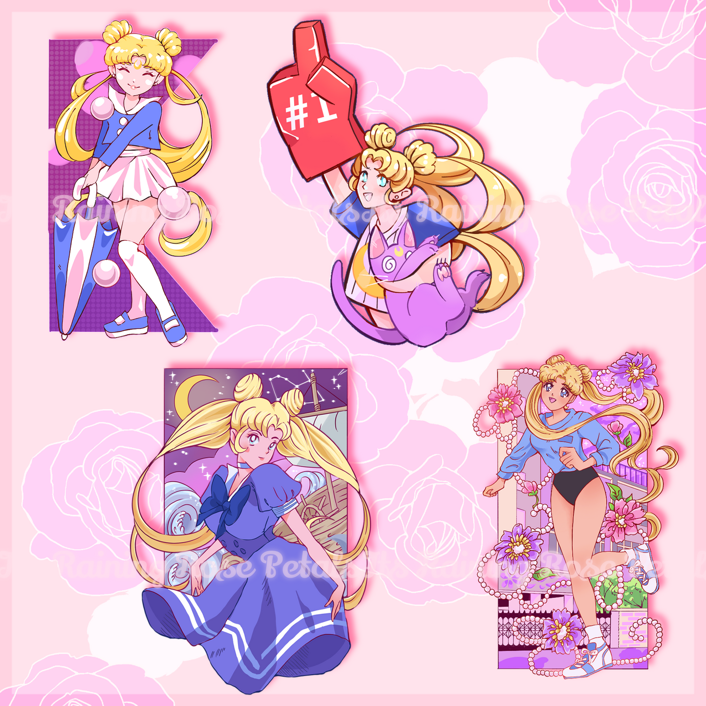Sticker Catalogue Pg. 34: Usagi Outfits